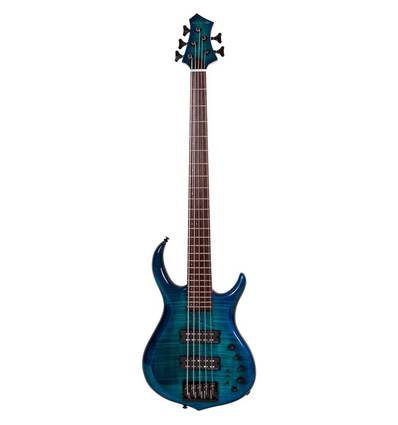 M7 ALDER-5 FRETLESS (2ND GEN) TBL TRANS BLUE