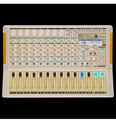 MESA DE MEZCLAS EK AUDIO PASIVA CON EFECTOS KG12A