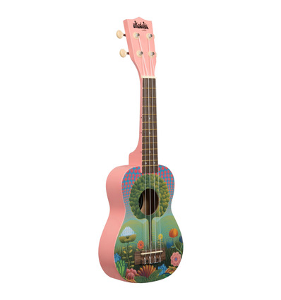 UKELELE SOPRANO SERIE UKADELIC GRAPHIC TOP JARDIN