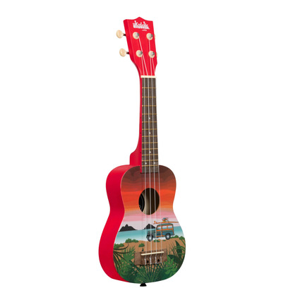 UKELELE SOPRANO SERIE UKADELIC GRAPHIC TOP SURF