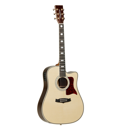 GUITARRA ACÚSTICA TANGLEWOOD TW1000HSRCE CUTAWAY ELECTRIFICADA DREADNOUGHT 