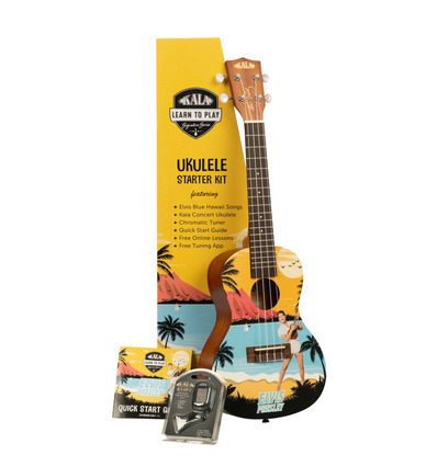 PACK UKELELE CONCIERTO ELVIS BLUE HAWAII