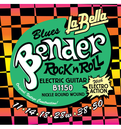 JUEGO DE CUERDAS PARA GUITARRA ELÉCTRICA LA BELLA BLUES BENDER 11/50