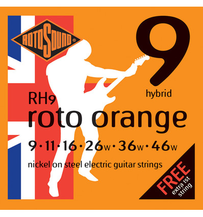 JUEGO DE CUERDAS PARA GUITARRA ELÉCTRICA ROTOSOUND RH9 