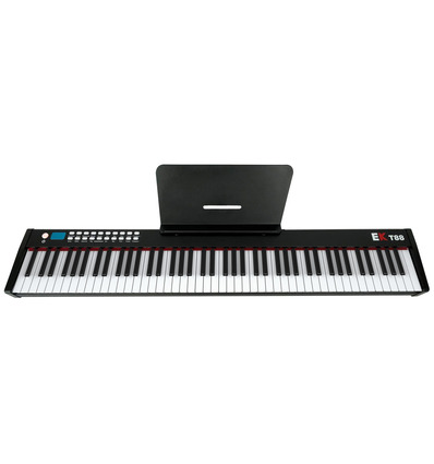 PIANO DE ESCENARIO PORTABLE CON BATERIA RECARGABLE NEGRO EK EKT88BK 