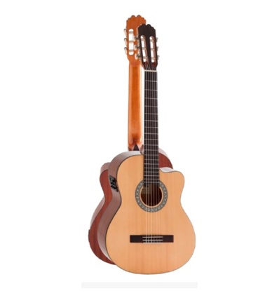 GUITARRA CLÁSICA ADMIRA ALBA 4/4 ELECTRIFICADA CON CUTAWAY SERIE INICIACIÓN BRILLO