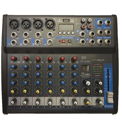 MESA DE MEZCLAS CON EFECTOS EK AUDIO KT08UP