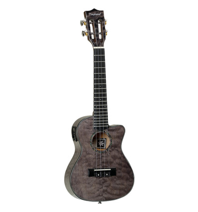 UKELELE DELUXE TANGLEWOOD SERIE TIARE CONCIERTO NEGRO OBSIDIANA