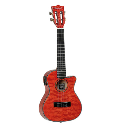 UKELELE DELUXE TANGLEWOOD SERIE TIARE CONCIERTO ROJO TUSCAN