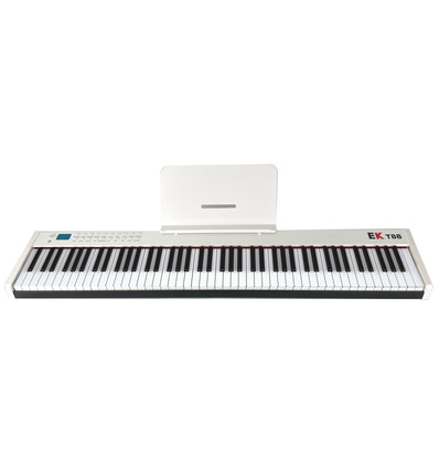 PIANO DE ESCENARIO PORTABLE CON BATERIA RECARGABLE BLANCO EK EKT88WH