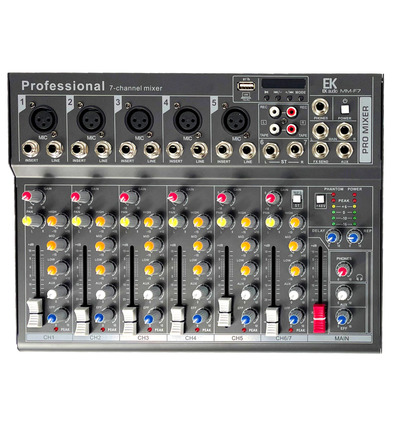 MESA DE MEZCLAS CON EFECTOS EK AUDIO MMF7