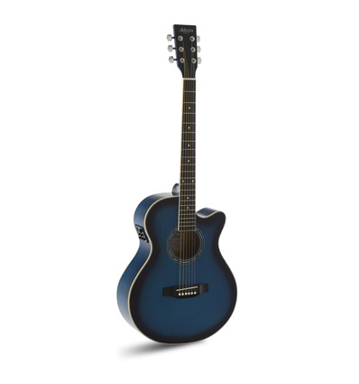 GUITARRA ACÚSTICA ADMIRA INDIANA AZUL SATINADA