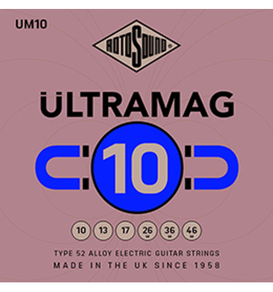 JUEGO DE CUERDAS ROTOSOUND ULTRAMAG PARA GUITARRA ELÉCTRICA UM10