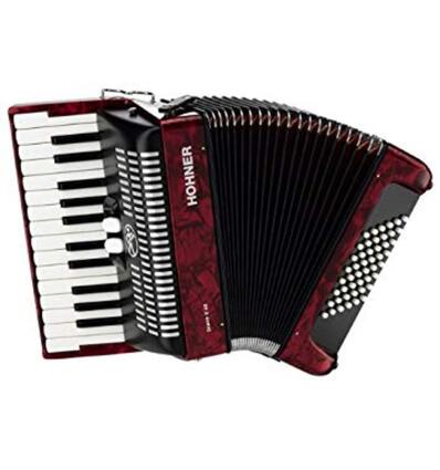 ACORDEÓN HOHNER BRAVO II 48 ROJO