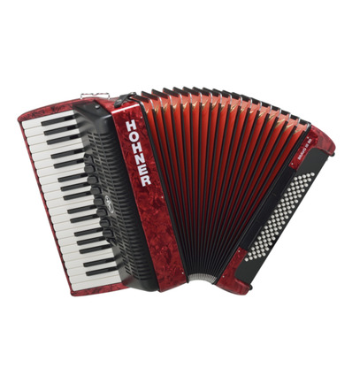 ACORDEÓN HOHNER BRAVO III 80 ROJO