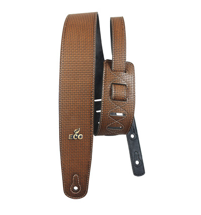 CORREA BASSO PARA GUITARRA Y BAJO SERIE GRECO PREMIUM MARRÓN