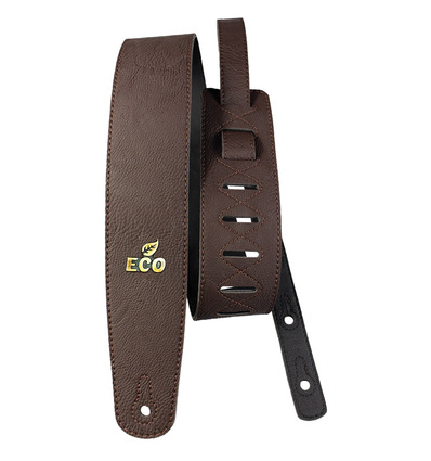 CORREA PARA GUITARRA Y PARA BAJO BASSO SERIE ECO VEGANA MARRÓN