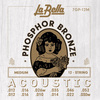 JUEGO DE CUERDAS PARA GUITARRA ACÚSTICA LA BELLA PHOSPHOR 12 CUERDAS MEDIUM 12-52