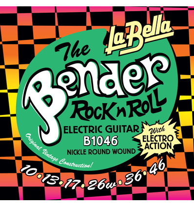JUEGO DE CUERDAS PARA GUITARRA ELÉCTRICA LA BELLA SUPER BENDER REGULAR 10-46