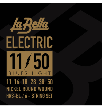 JUEGO DE CUERDAS PARA GUITARRA ELÉCTRICA LA BELLA HRS BLUES LIGHT 11-50