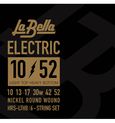 JUEGO DE CUERDAS PARA GUITARRA ELÉCTRICA LA BELLA HRS LTHB 10-52