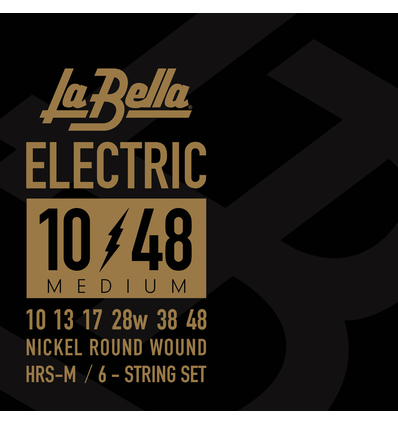 JUEGO DE CUERDAS PARA GUITARRA ELÉCTRICA LA BELLA HRS MEDIUM 10-48