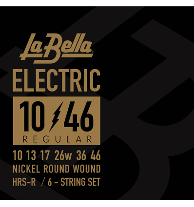 JUEGO DE CUERDAS PARA GUITARRA ELÉCTRICA LA BELLA HRS REGULAR 10-46