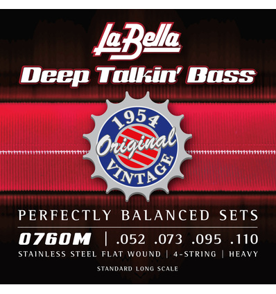 JUEGO DE CUERDAS LA BELLA PARA BAJO DEEP TALKIN ORIGINAL 052-110