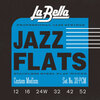 JUEGO DE CUERDAS PARA GUITARRA ELÉCTRICA LA BELLA JAZZ FLATS CUSTOM MEDIUM