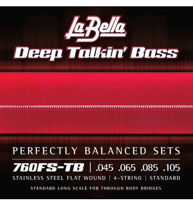 JUEGO DE CUERDAS PARA BAJO ELÉCTRICO DEEP TALKIN´STANDARD TRHU BODY 045-105
