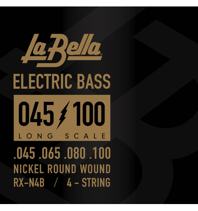 JUEGO DE CUERDAS LA BELLA PARA BAJO ELÉCTRICO RXN4B NICKEL 45-100