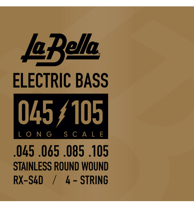 JUEGO DE CUERDAS LA BELLA PARA BAJO ELÉCTRICO RXS4D 45-105