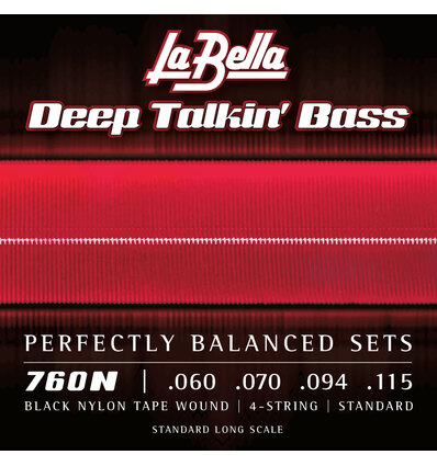 JUEGO DE CUERDAS PARA BAJO DEEP TALKIN´BLACK NYLON STANDARD 