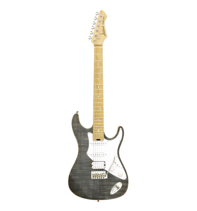GUITARRA ELÉCTRICA ARIA ST 714-MK2-FULLERTON NEGRA TRANSLÚCIDA