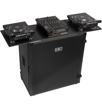U91049BL2 - ULTIMATE FOLD OUT DJ TABLE BLACK PLUS (WHEELS)