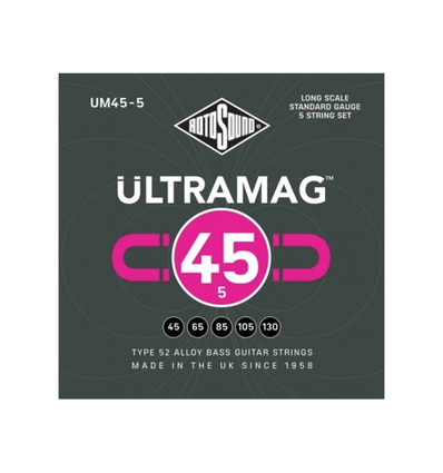 JUEGO DE CUERDAS ROTOSOUND ULTRAMAG PARA BAJO UM455