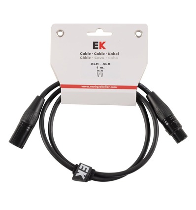 CABLE EK AUDIO NEUTRIK PARA MICRÓFONO XLR/XLR 1 M