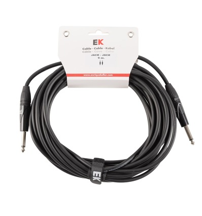 CABLE EK AUDIO PARA GUITARRA JACK-JACK 9 M