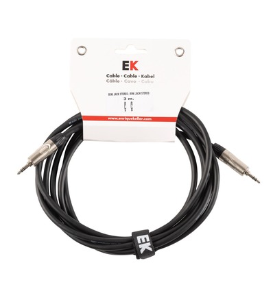 CABLE EK AUDIO MINI JACK STEREO - MINI JACK STEREO METÁLICO 3 M