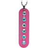 NECKLACE BOBBIN METAL RED