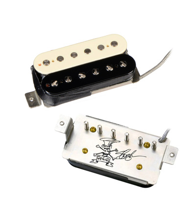 APH-1N ALNICO II PRO HUMBUCKER RAW NICKEL/GOLD MESH COVER