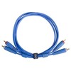 U97001LB - ULTIMATE AUDIO CABLE SET RCA-RCA STRAIGHT LIGHT BLUE