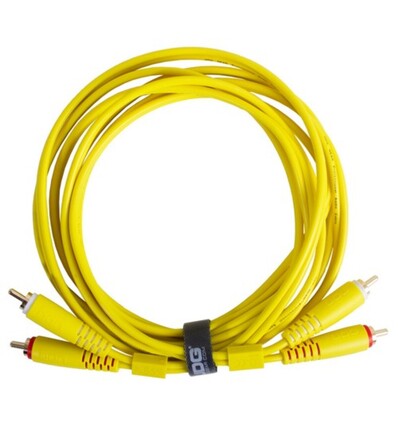 U97001YL - ULTIMATE AUDIO CABLE SET RCA-RCA STRAIGHT YELLOW