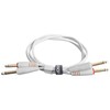 U97002WH - ULTIMATE AUDIO CABLE SET JACK - JACK STRAIGHT WHITE