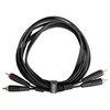 U97003BL - ULTIMATE AUDIO CABLE SET RCA-RCA STRAIGHT BLACK