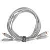 U97003WH - ULTIMATE AUDIO CABLE SET RCA-RCA STRAIGHT WHITE
