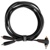 U97005BL - ULTIMATE AUDIO CABLE SET RCA STRAIGHT - RCA ANGLED BLACK
