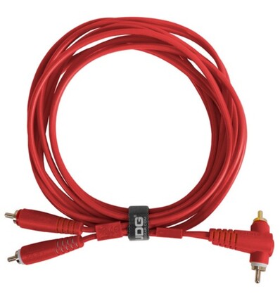 U97005RD - ULTIMATE AUDIO CABLE SET RCA STRAIGHT - RCA ANGLED RED