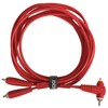 U97005RD - ULTIMATE AUDIO CABLE SET RCA STRAIGHT - RCA ANGLED RED