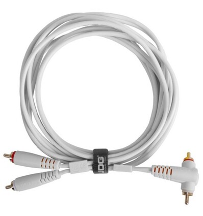 U97005WH - ULTIMATE AUDIO CABLE SET RCA STRAIGHT - RCA ANGLED WHITE